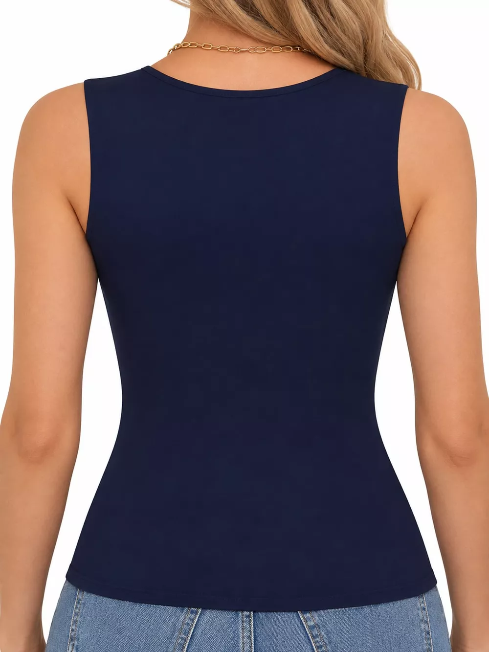 Square Neck Slim-Fit Tank, image 16