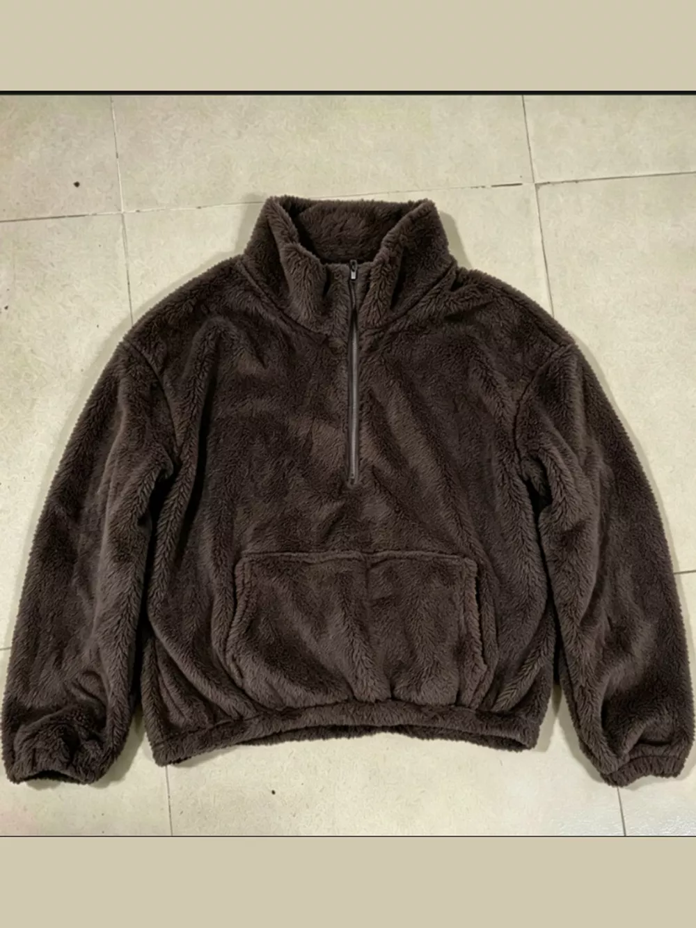 Full Size Sherpa Quarter-Zip Turtleneck Sweatshirt Plus Size, image 29