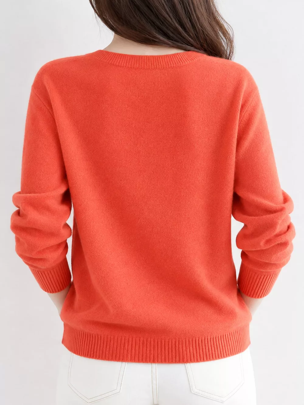 Crew-Neck Button-Down Cardigan, image 36