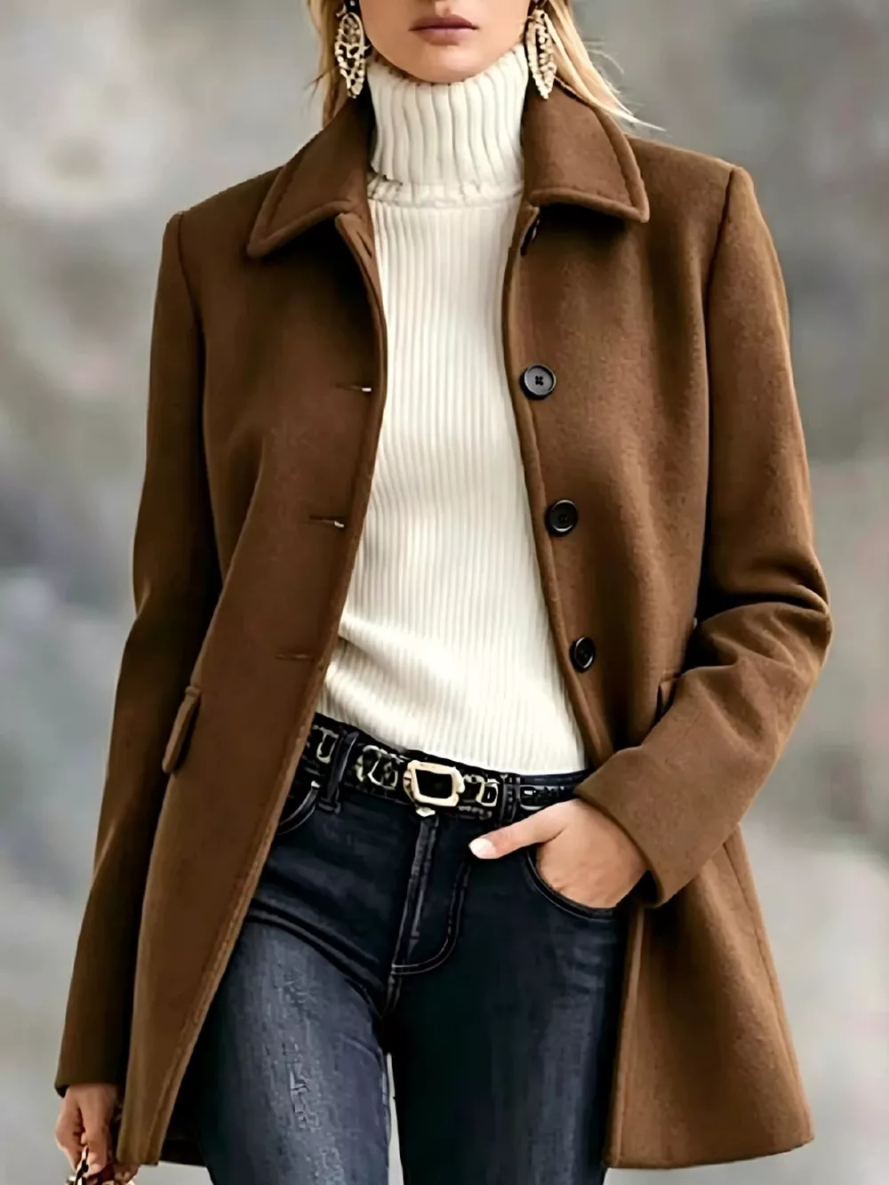 Single-Breasted Longline Coat, image 13