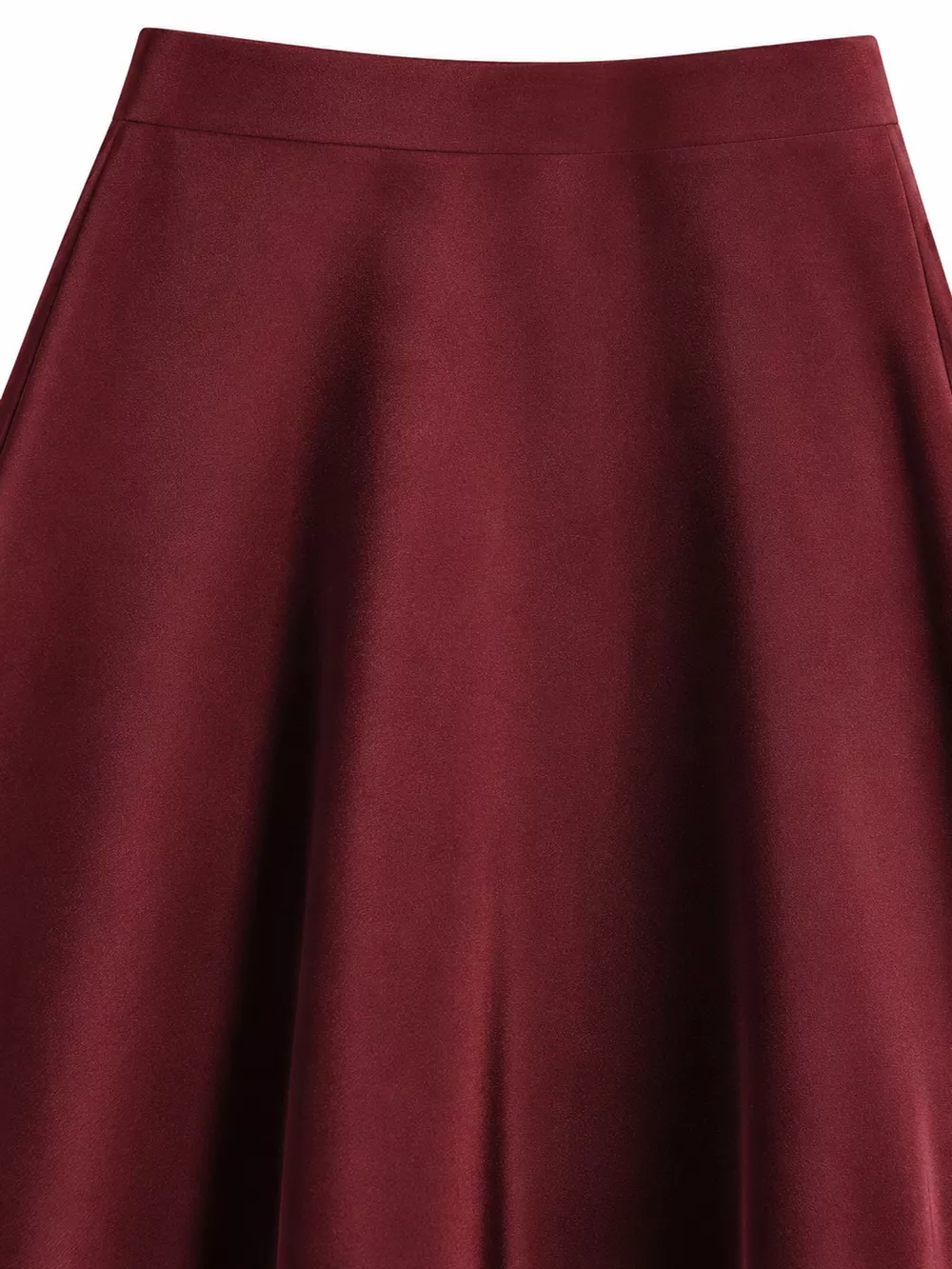 Full Size High-Waisted Satin Midi Skirt Plus Size, image 20