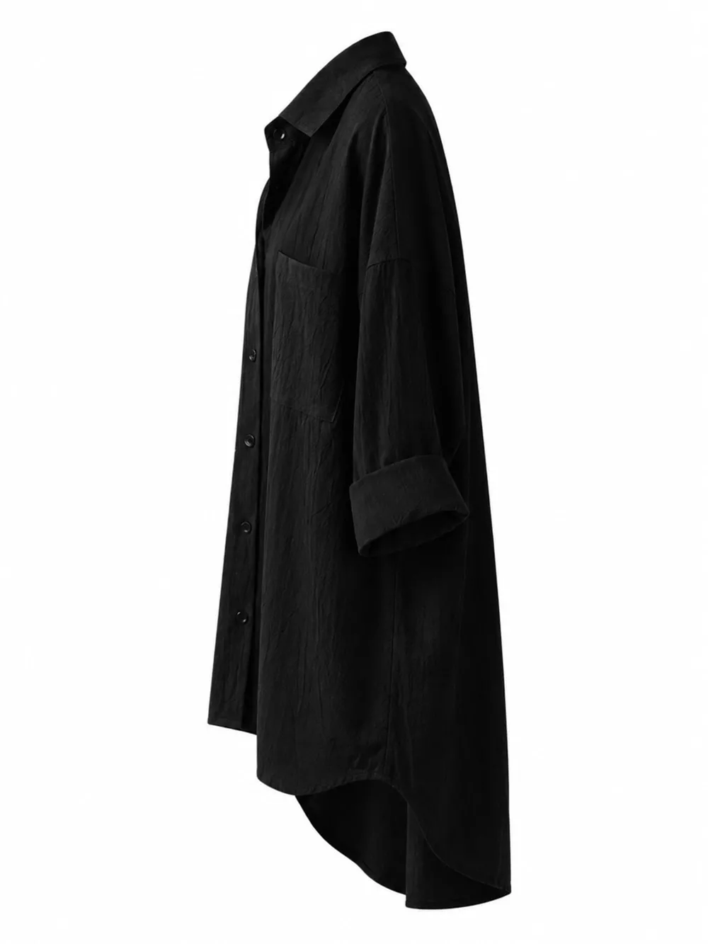 Full Size Casual Button-Down Shirt with Dual Chest Pockets Plus Size, image 10