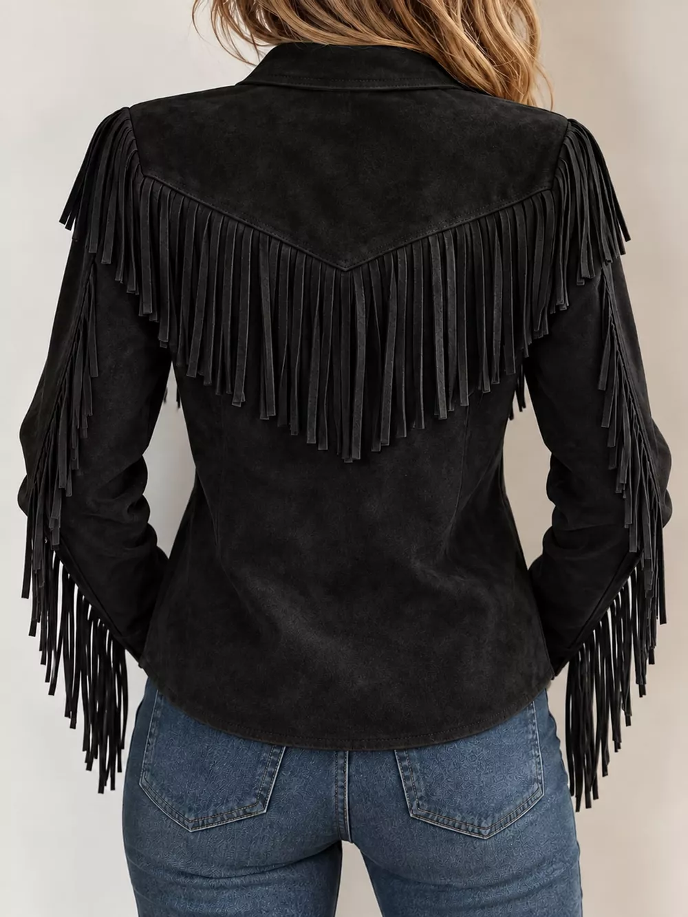Full Size Fringed Button Up Shirt Plus Size, image 6