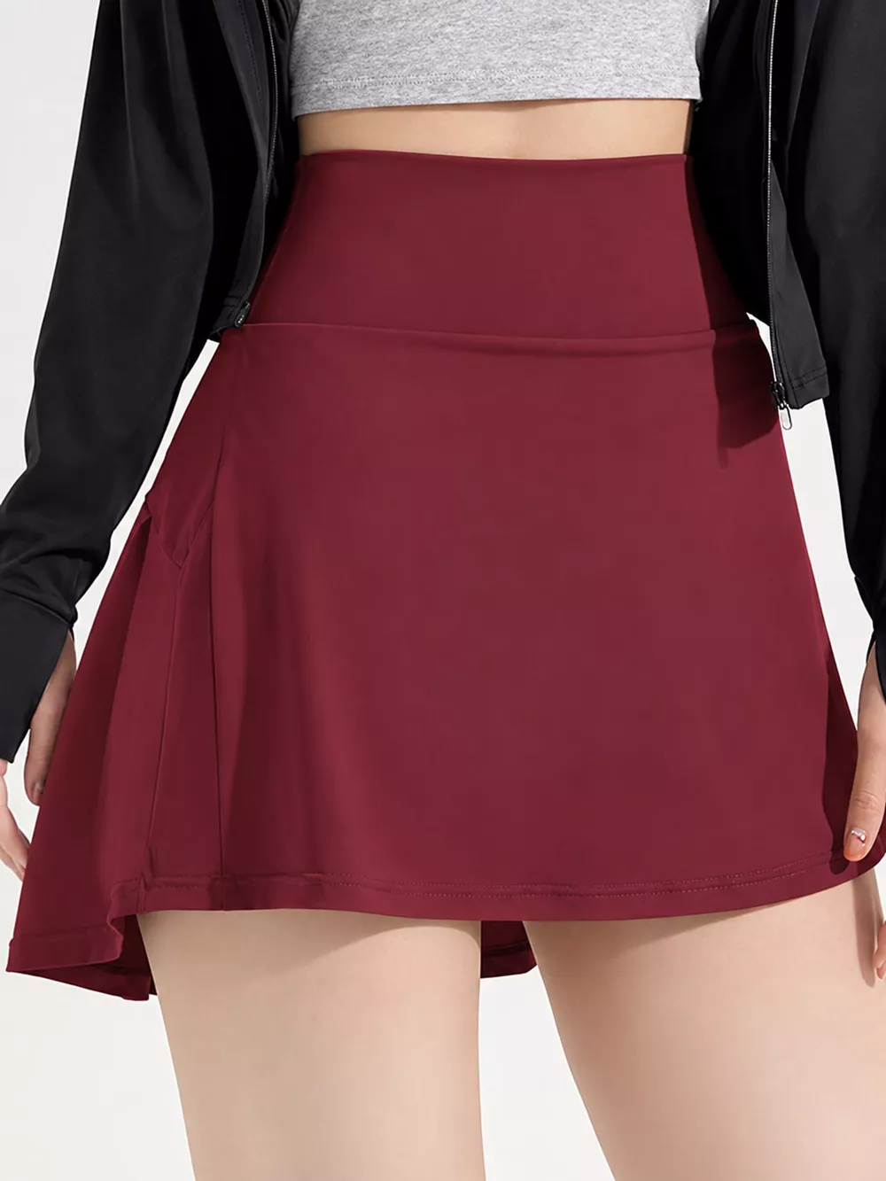 High-Waisted Pleated Active Skirt, image 46