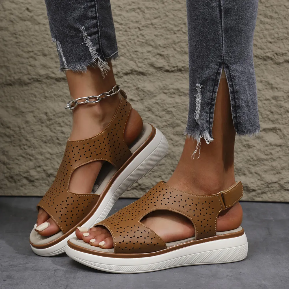 Cutout Platform Sandals, image 6
