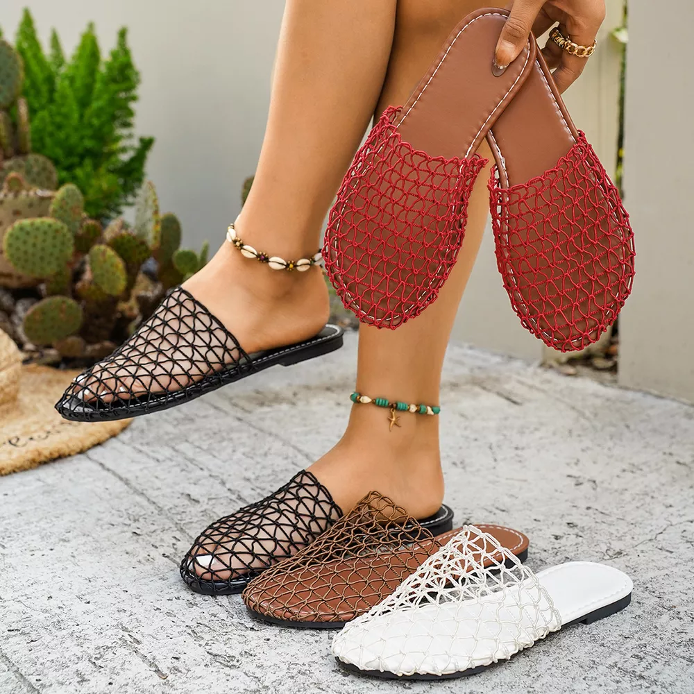 Woven Net Sandals, image 2