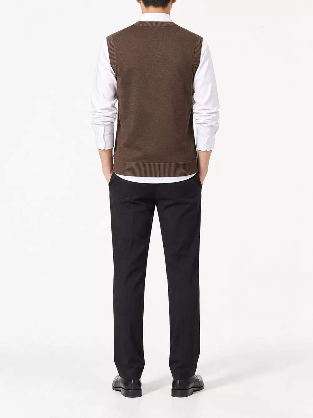Men's Plus Size V-Neck Sweater Vest, image 23