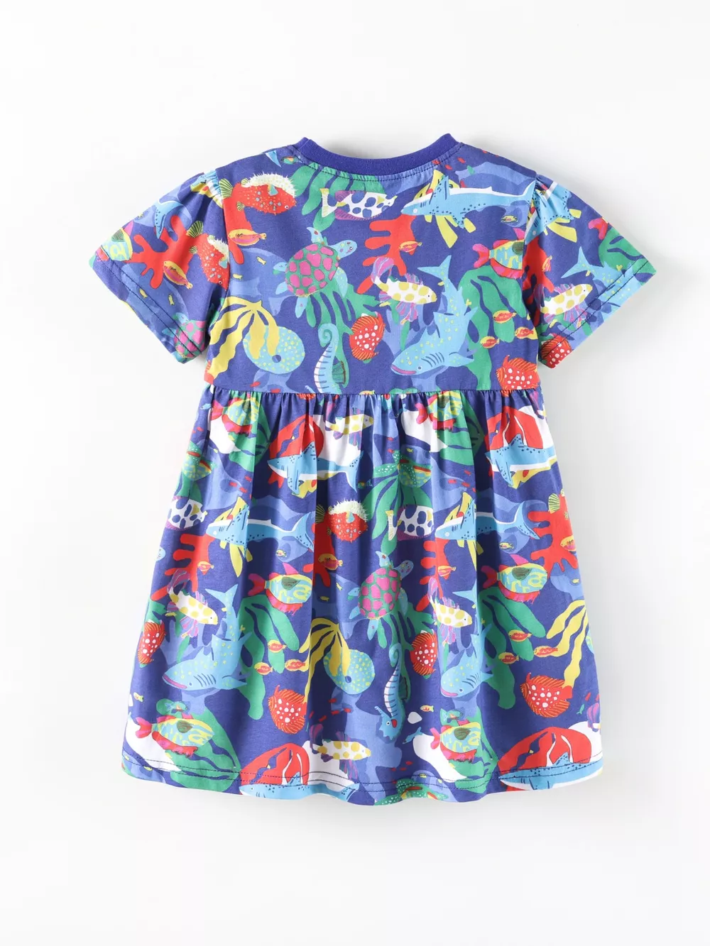 Children's Marine Life Print A-Line Dress, image 5