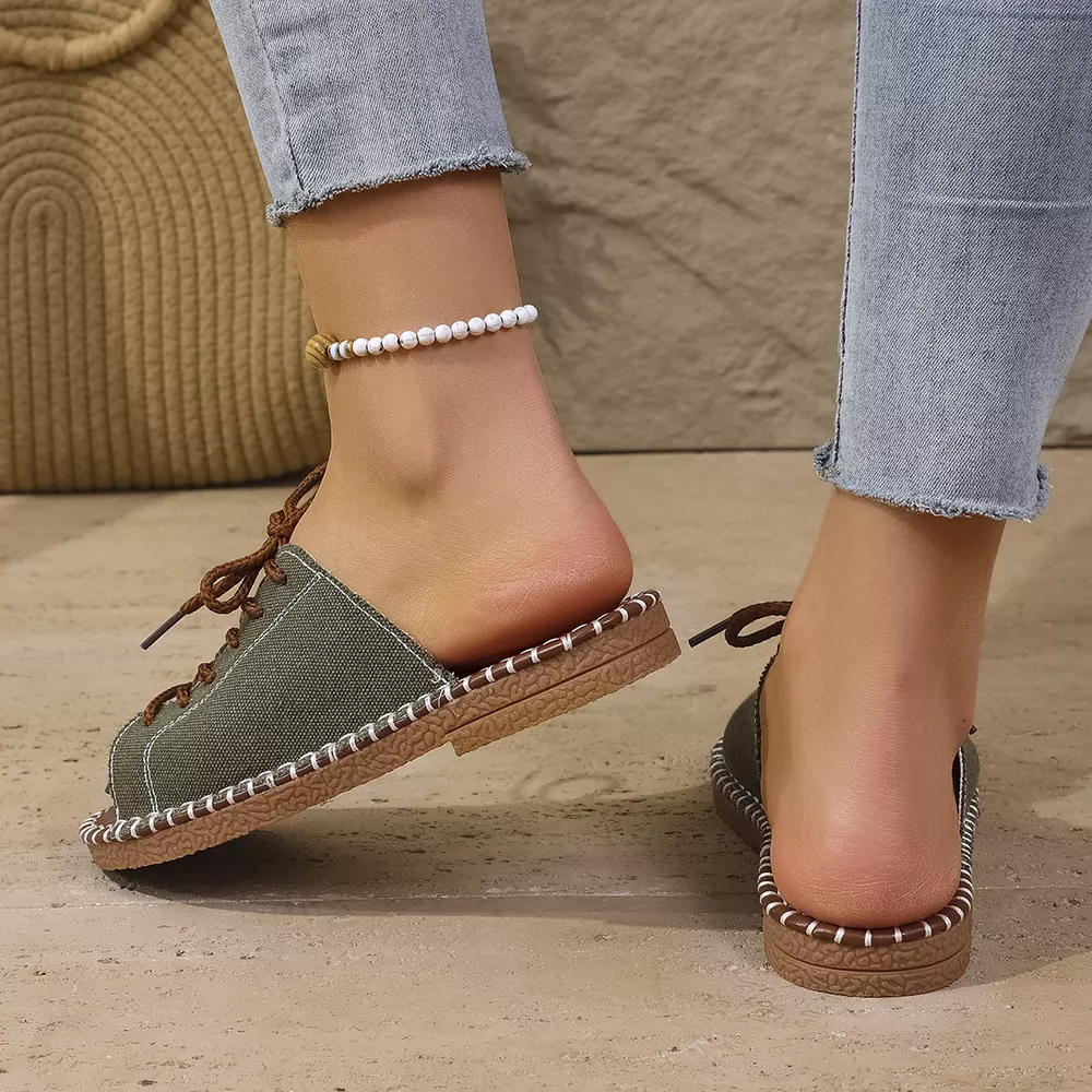 Open Toe Lace Up Sandals, image 12