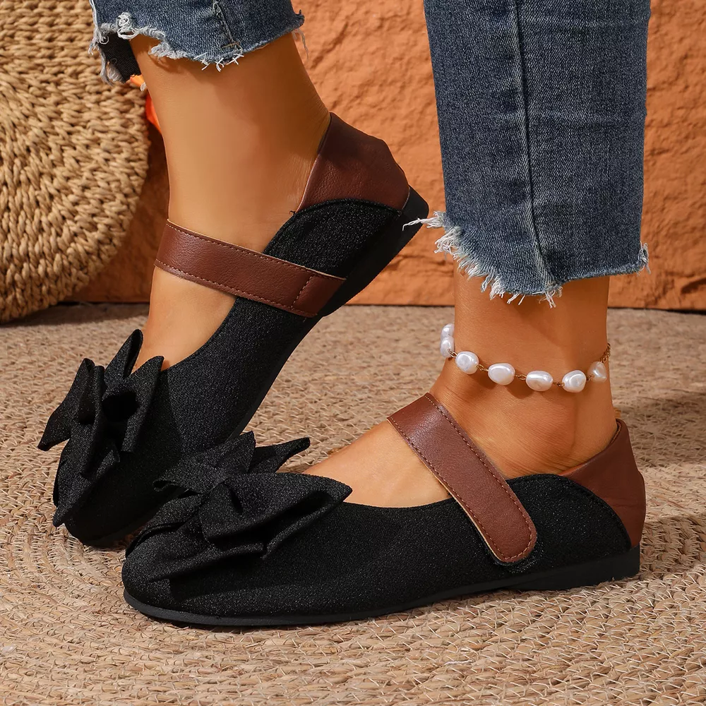 Bow Decor Round Toe Slip-Ons, image 13