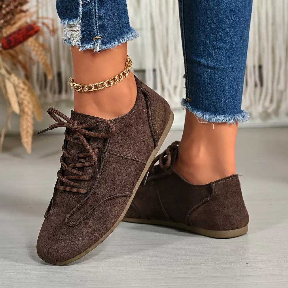 Lace Up Round Toe Sneakers, image 7