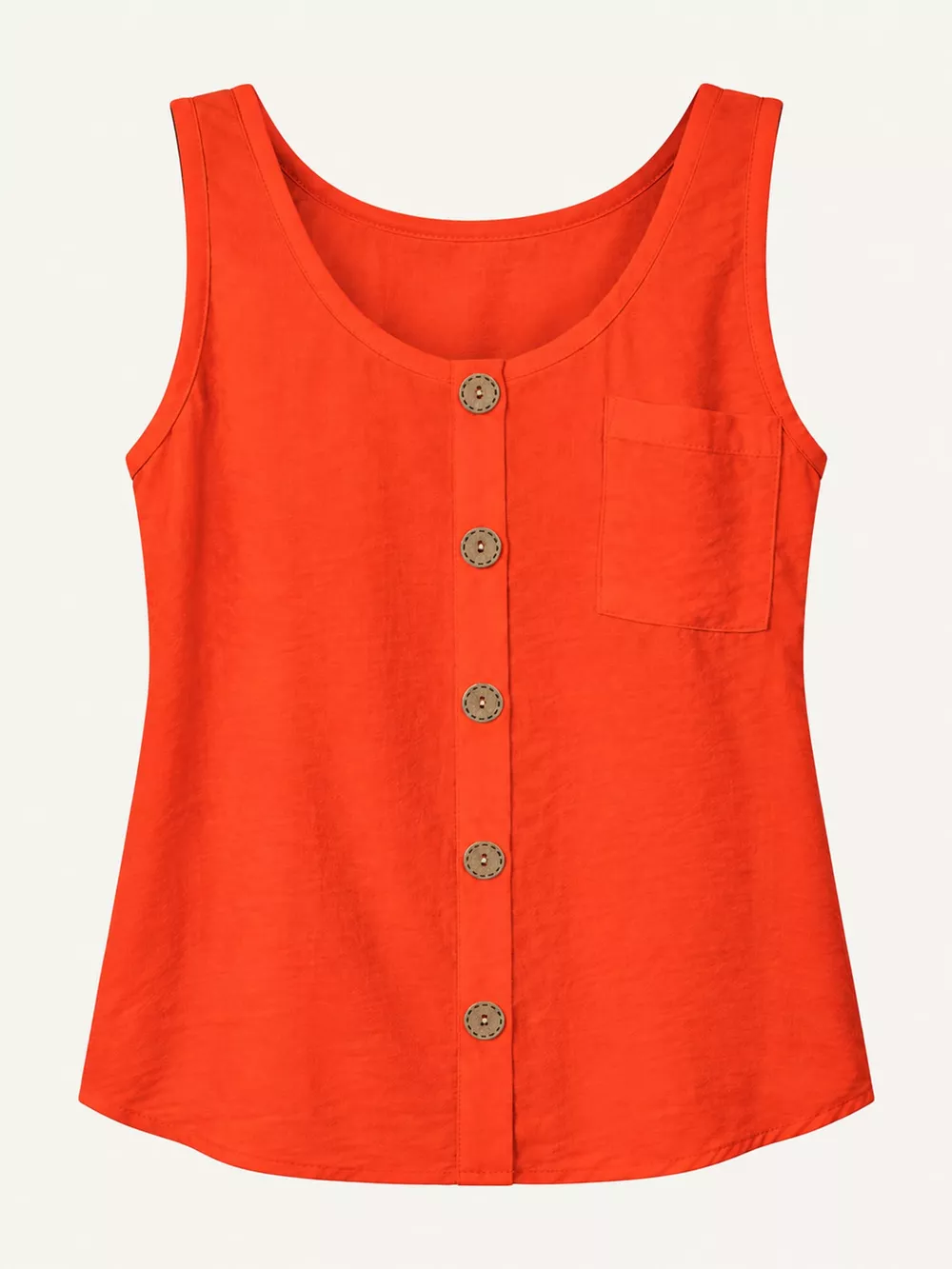 Full Size Casual Round Neck Tank Plus Size, image 24