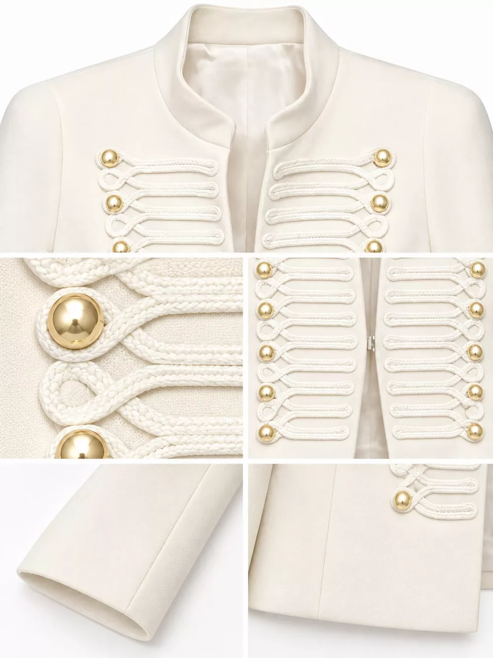 Decorative Button Cropped Jacket, image 14