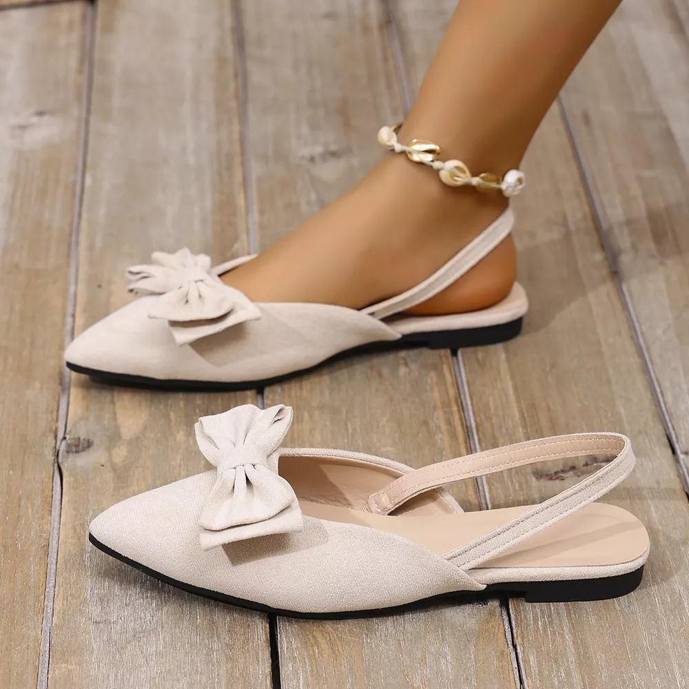 Bow Decor Slingback Slip-Ons, image 6