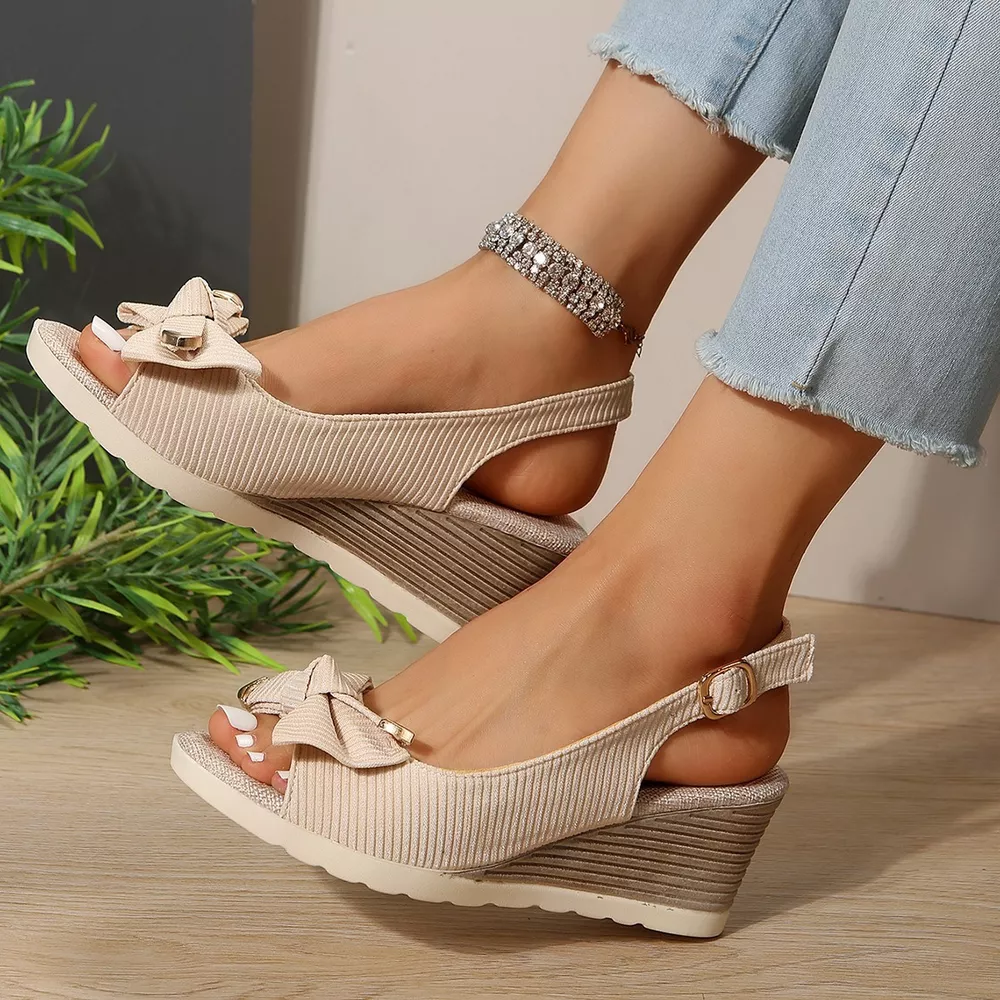 Open Toe Wedge Sandals, image 6
