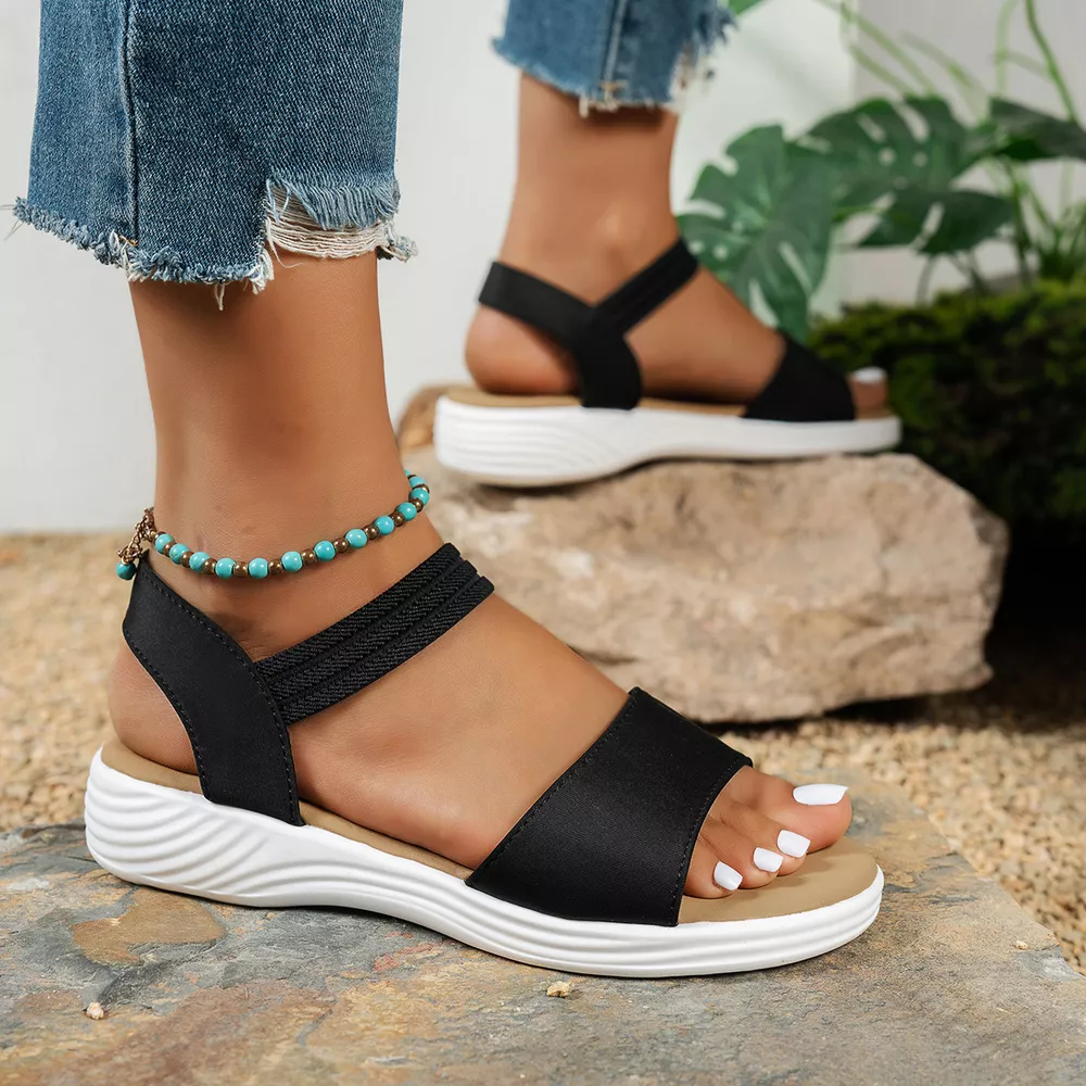 Open Toe Flats Sandals, image 4