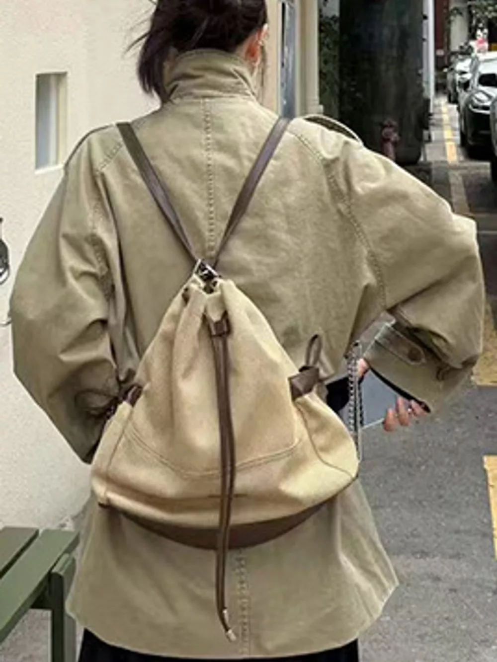 Vintage-Inspired Double-Breasted Belted Trench Outerwear, image 6