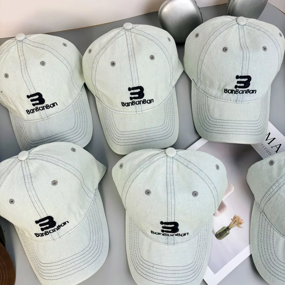 Embroidered Denim Baseball Cap, image 4
