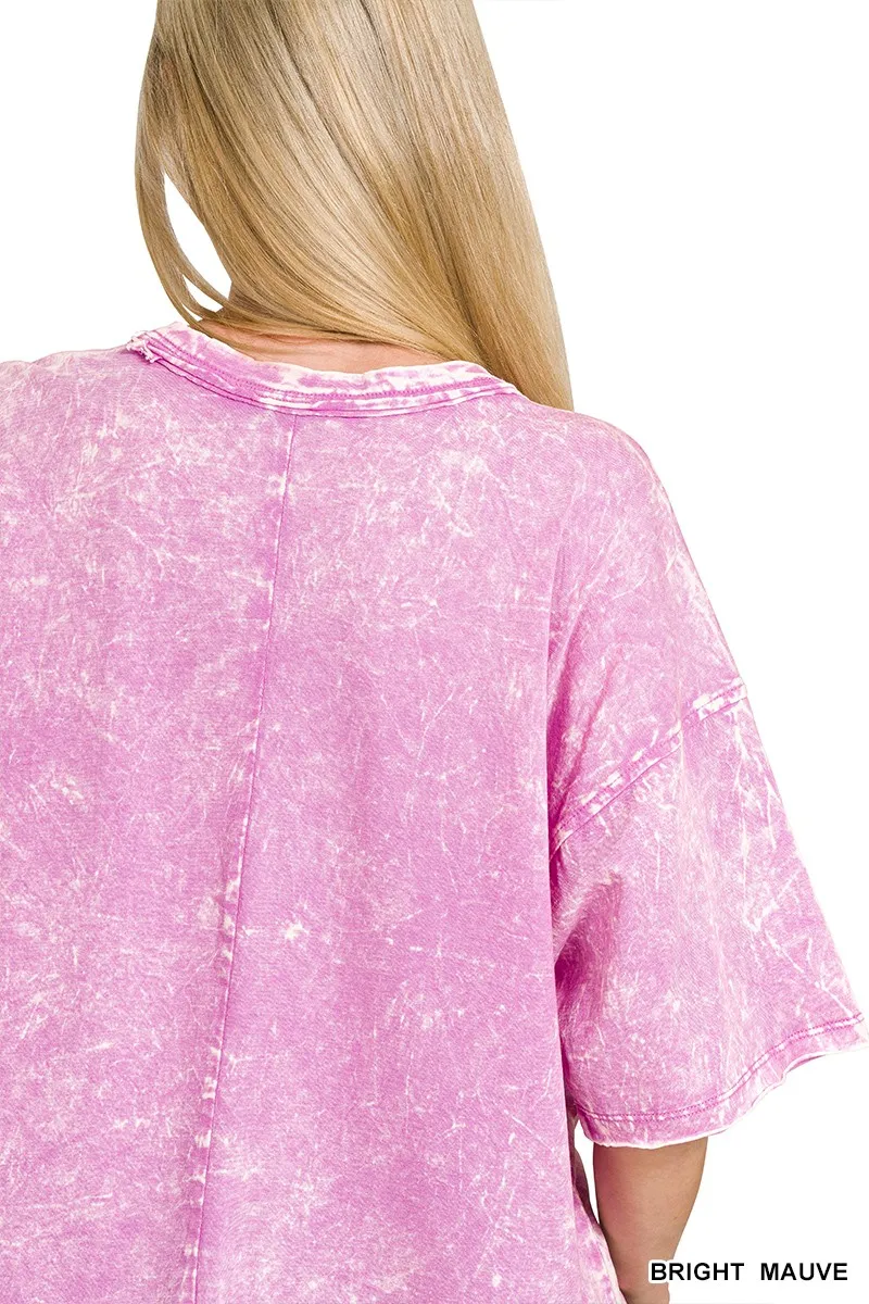 Acid Crinkle-Washed Oversized T-Shirt, image 2