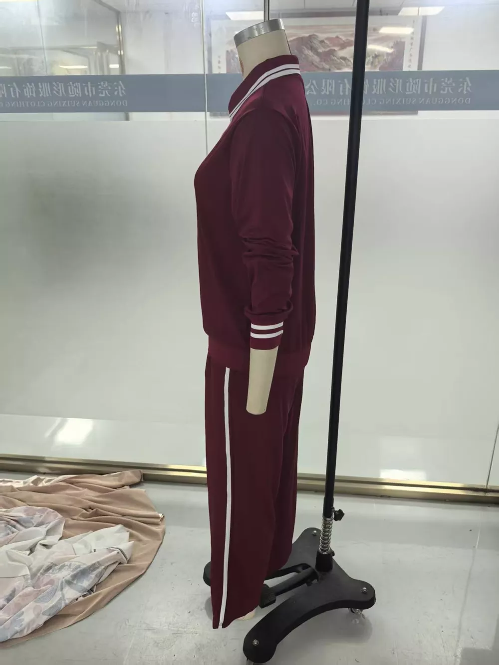 Striped Half Zip Top and Pants Set, image 12