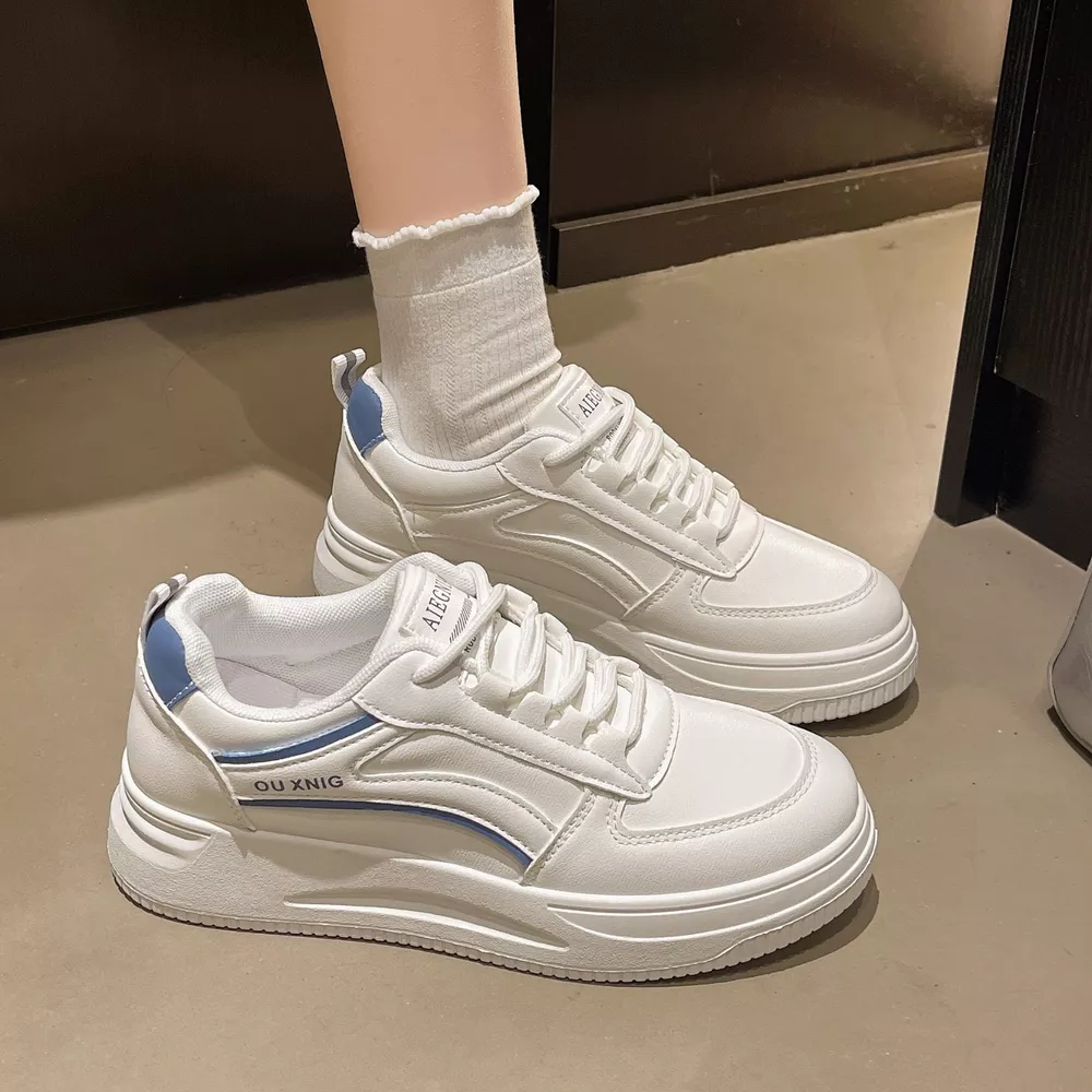 Classic Lace-Up Platform Sneakers, image 5