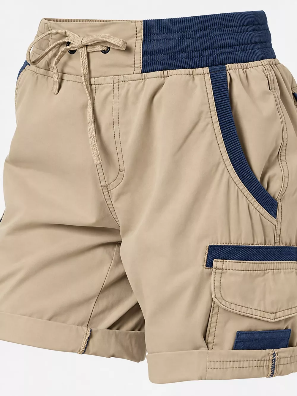 Full Size Drawstring Cargo Shorts Plus Size, image 66