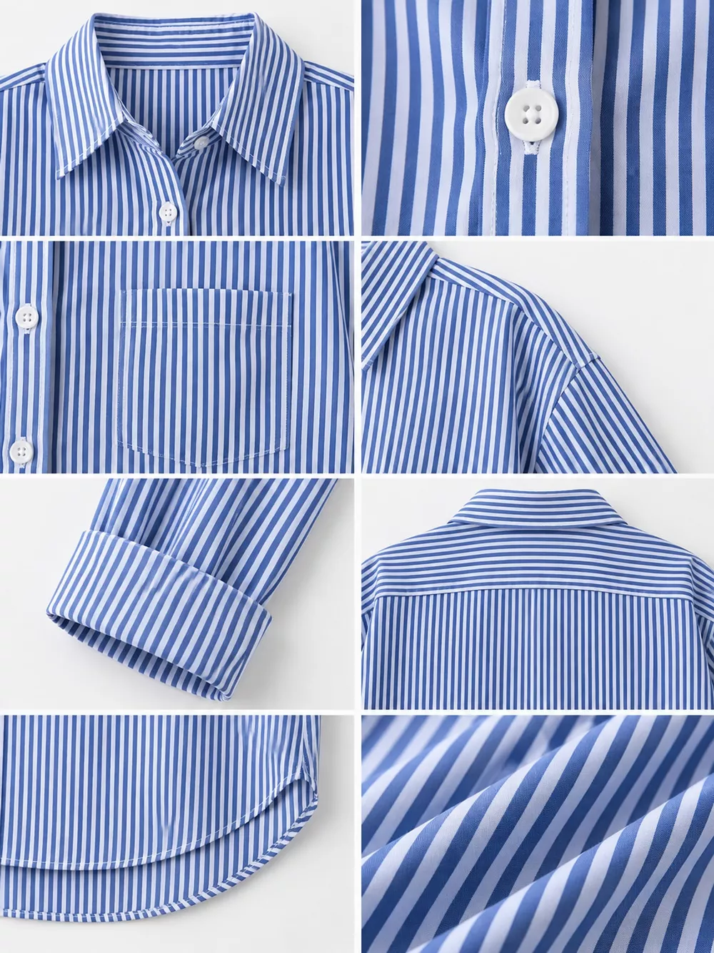 Full Size Striped Button-Down Long Sleeve Shirt Plus Size, image 7