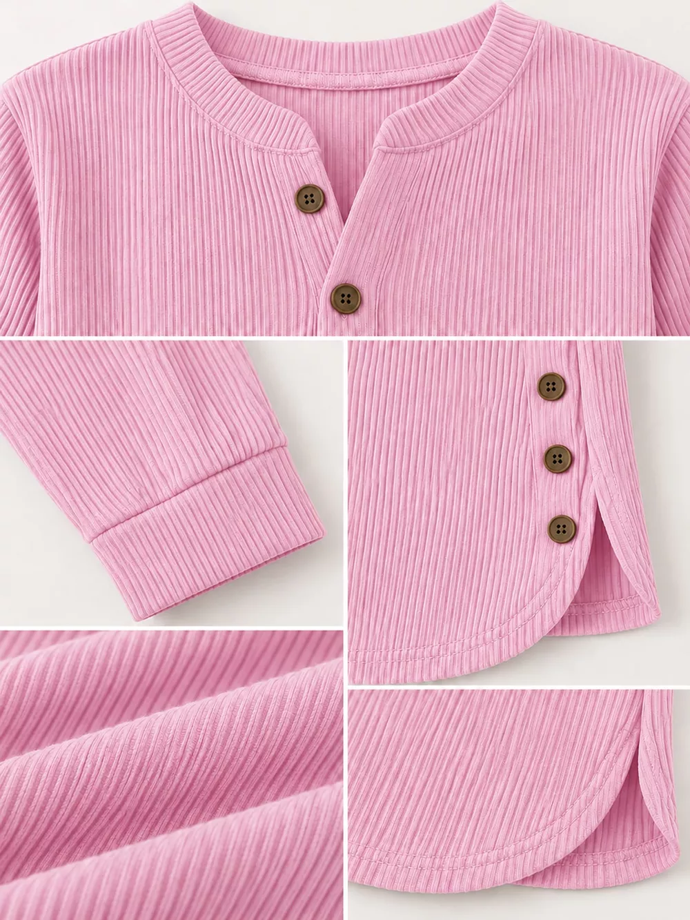 Full Size Button Detail Long Sleeve Top Plus Size, image 37