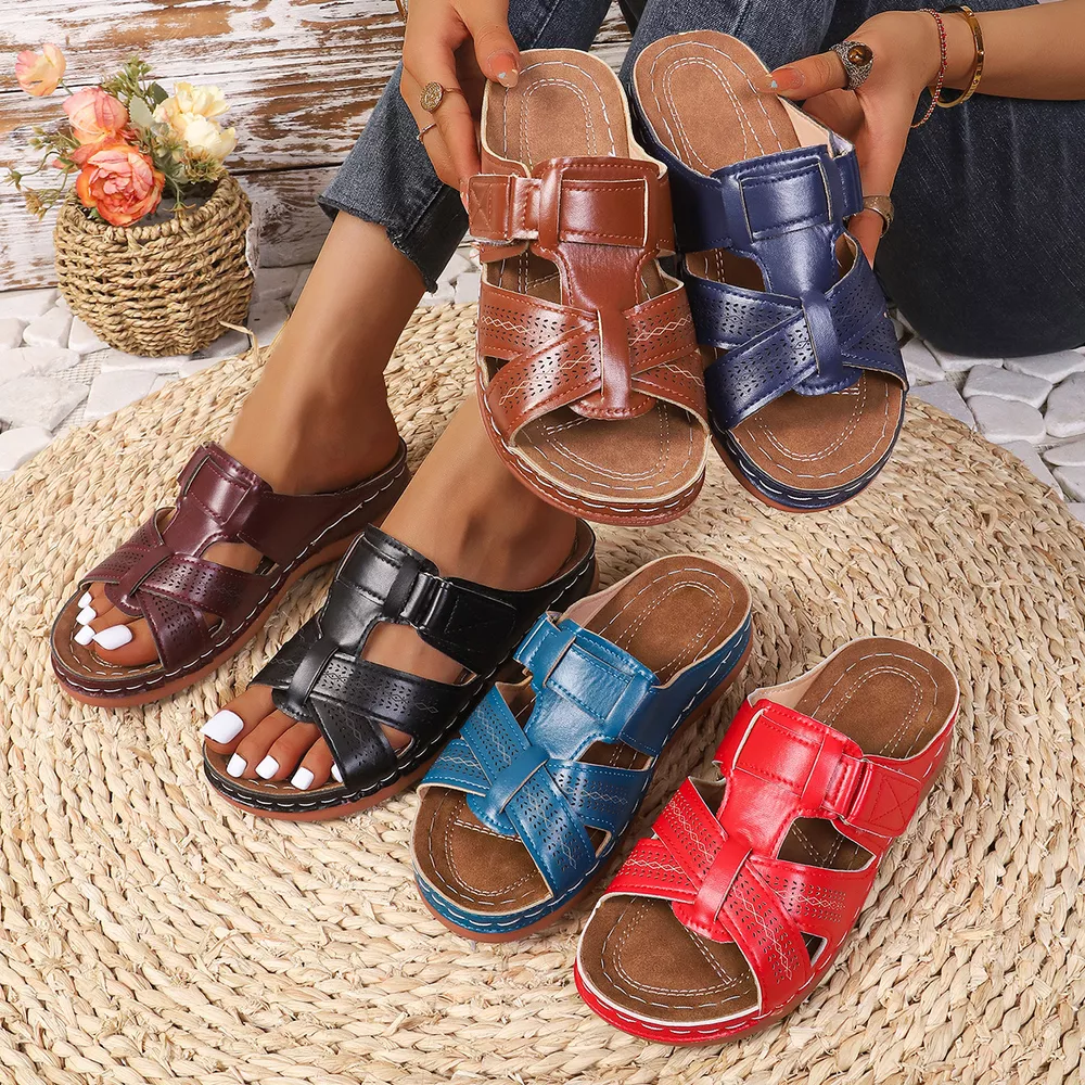 Open Toe Flats Sandals, image 2