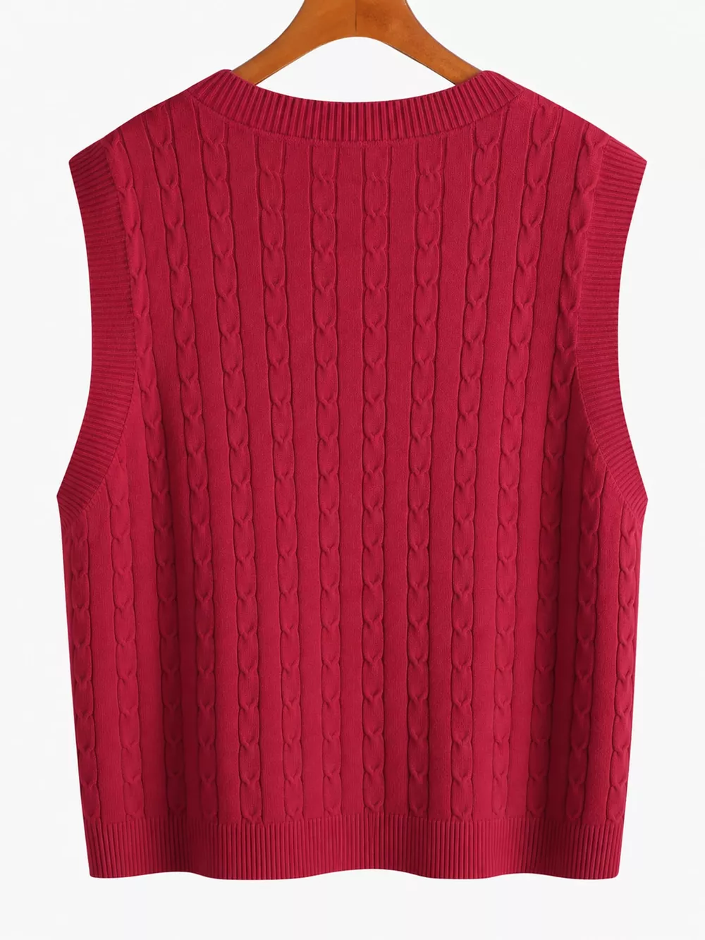 Plus Size Cable Knit Sweater Vest, image 27