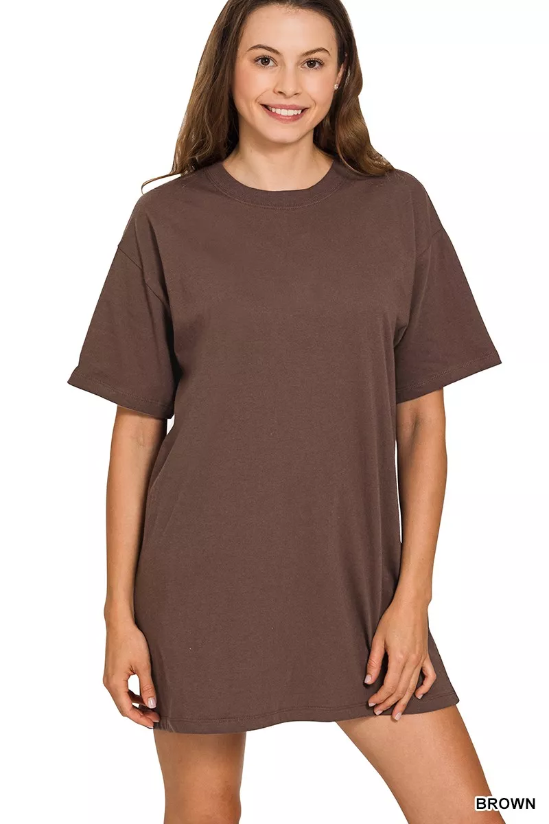 Short Sleeve Mini Tee Dress, image 3