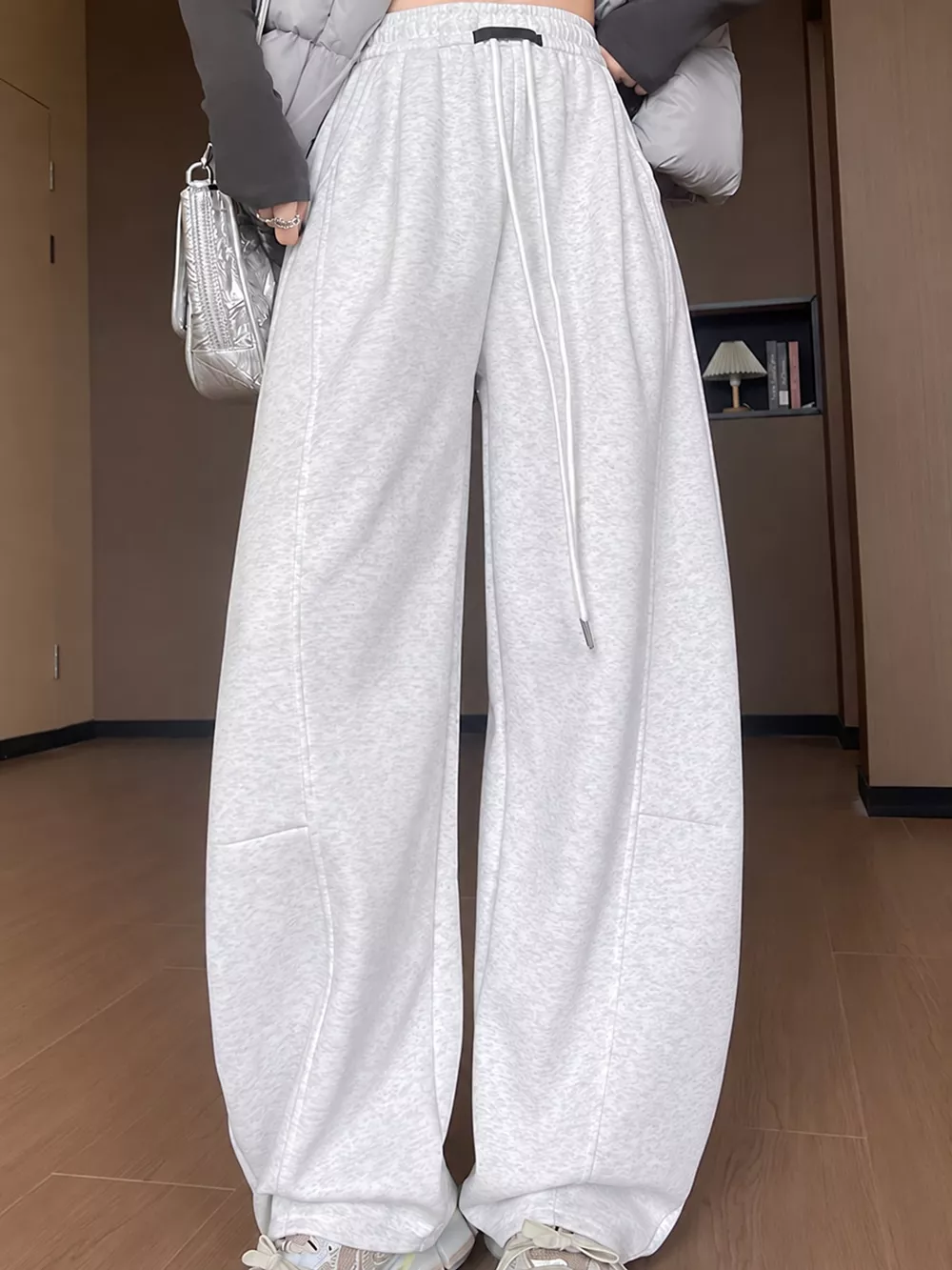 Full Size Drawstring Loose Fit Wide-Leg Sweatpants Plus Size, image 16