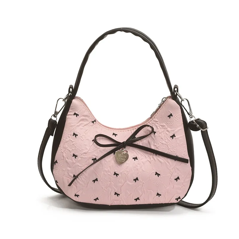 Printed Bow Shoulder Bag, image 7