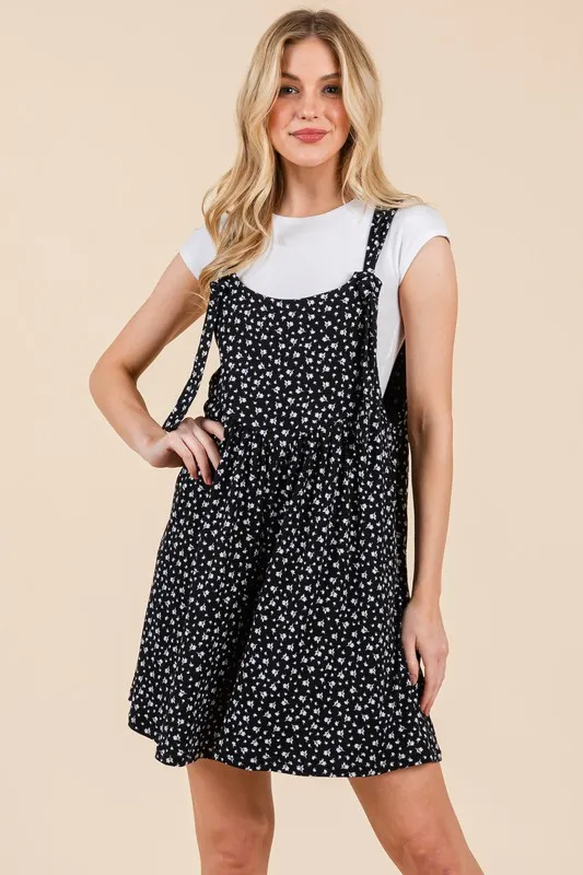 Floral Print Overalls with Pockets, image 5