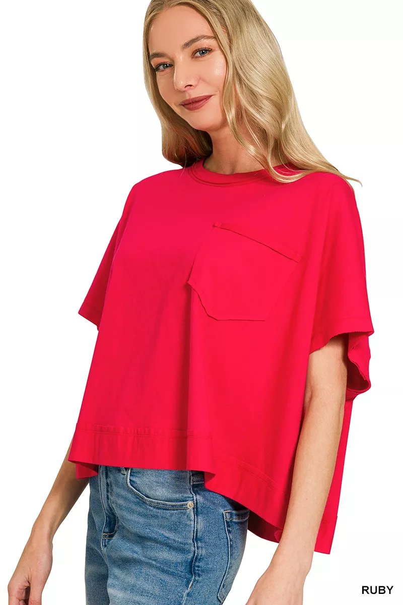 Exposed Seam Boxy Top, image 3