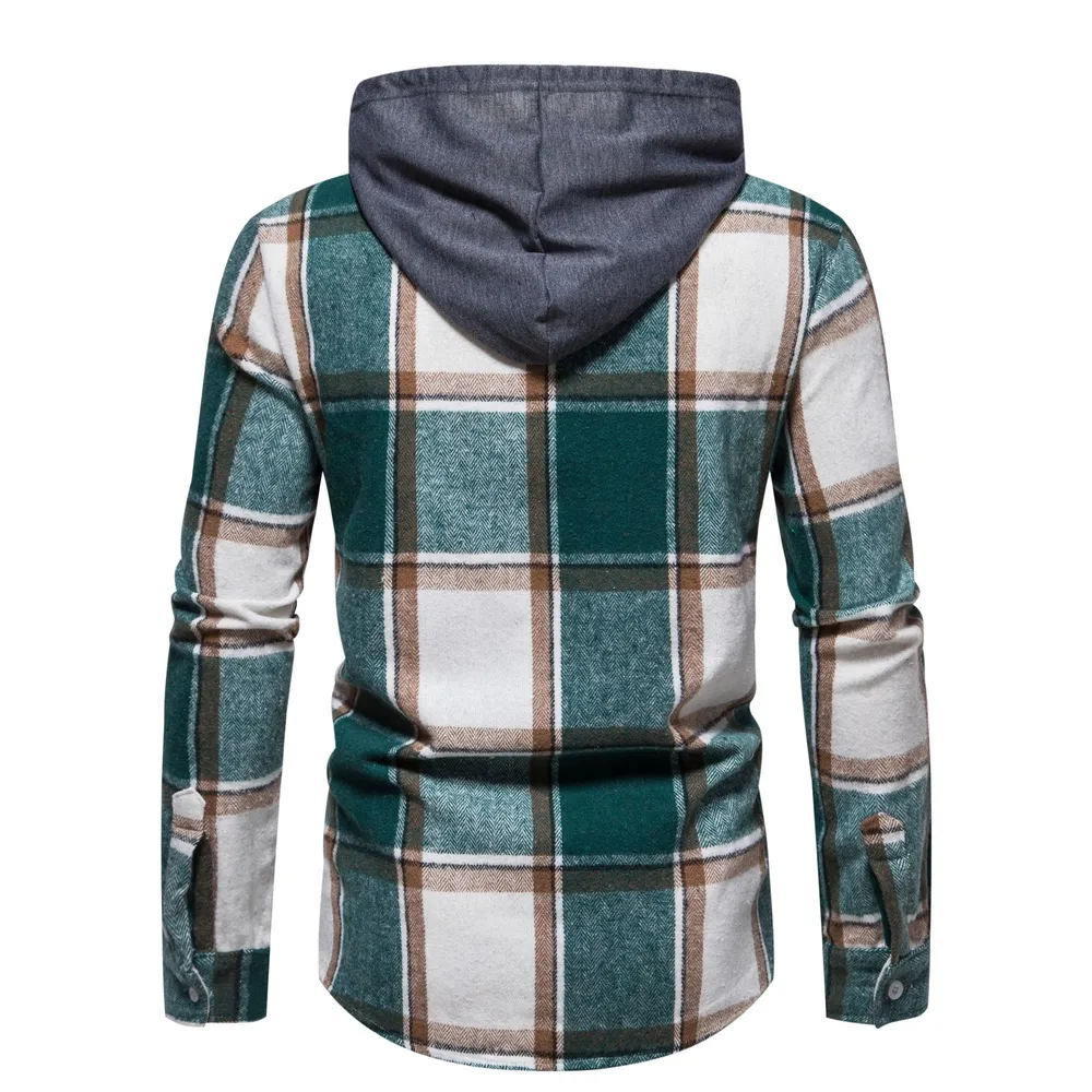 Men's Plaid Button Up Shirt, image 3