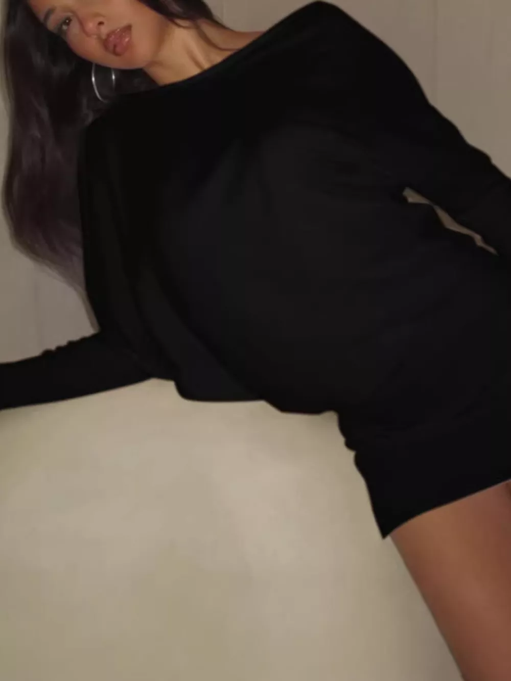 One Shoulder Knit Mini Dress, image 9