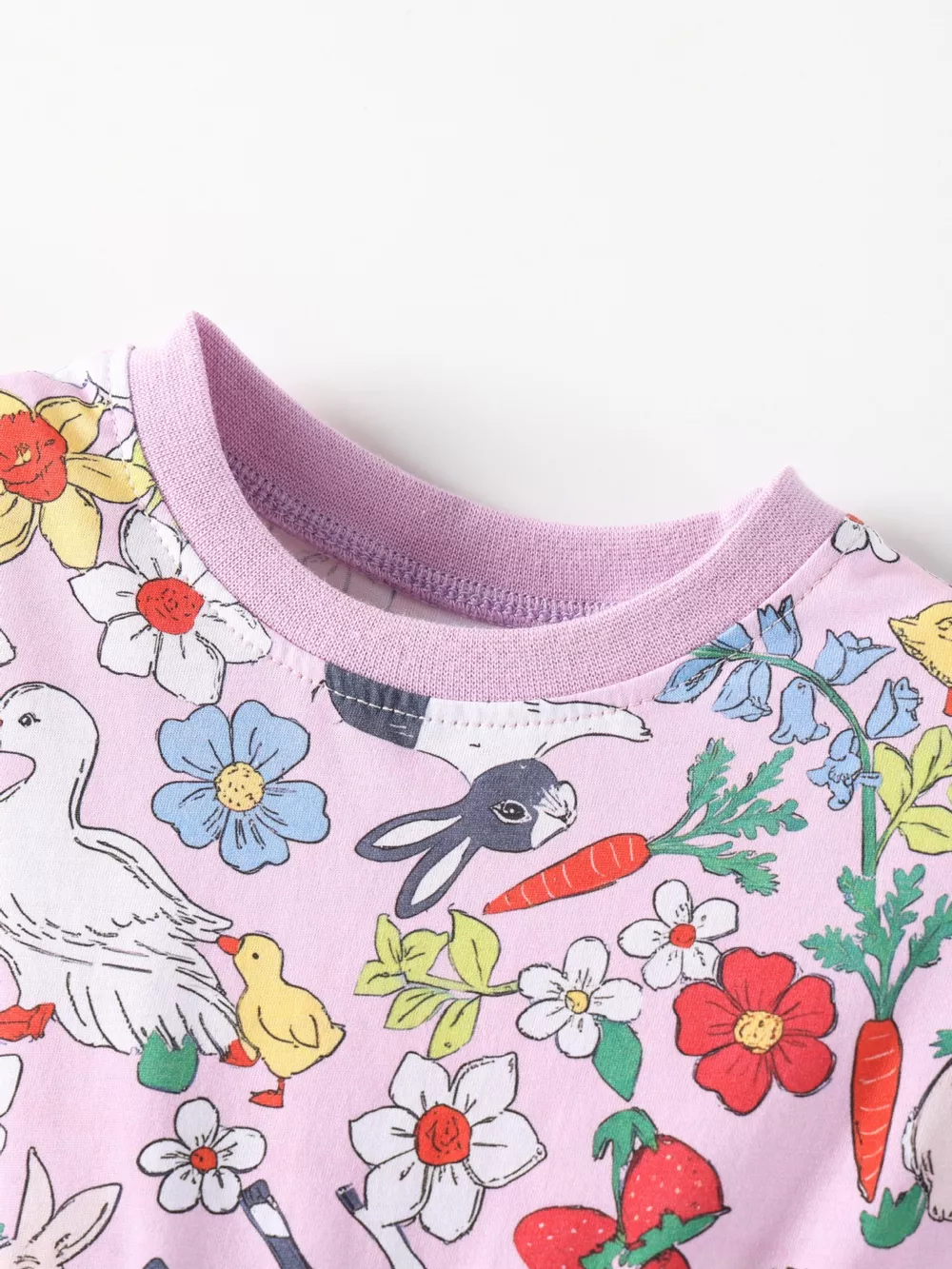 Children's Printed Round Neck Dress, image 3