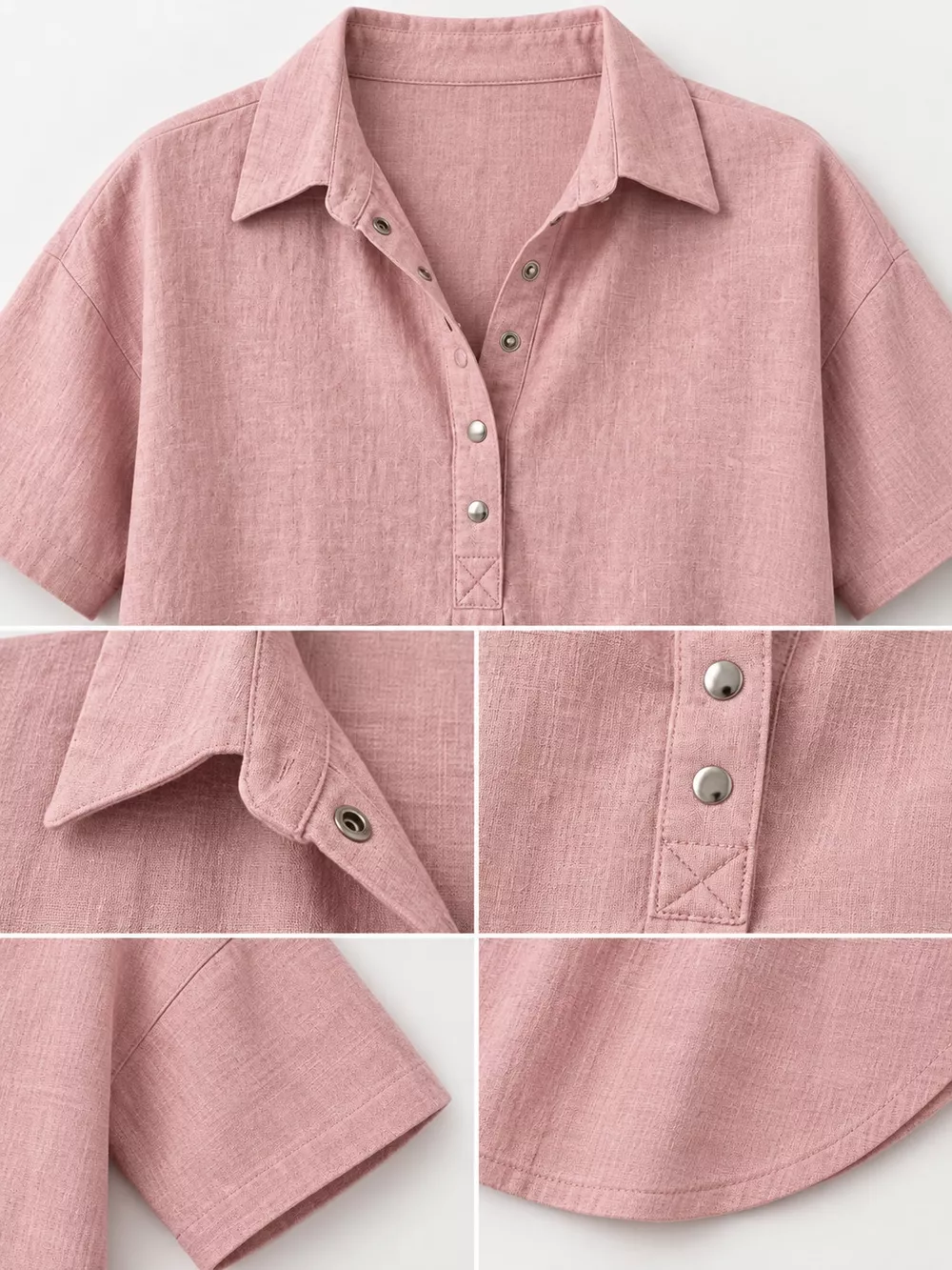 Snap Down Short Sleeve Shirt, image 4