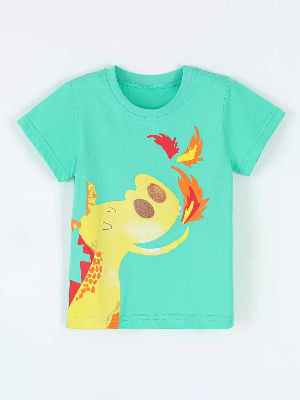 Children's Dinosaur Round Neck Short Sleeve T-Shirt, image 2