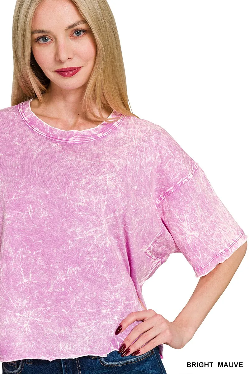 Acid Crinkle-Washed Oversized T-Shirt, image 3