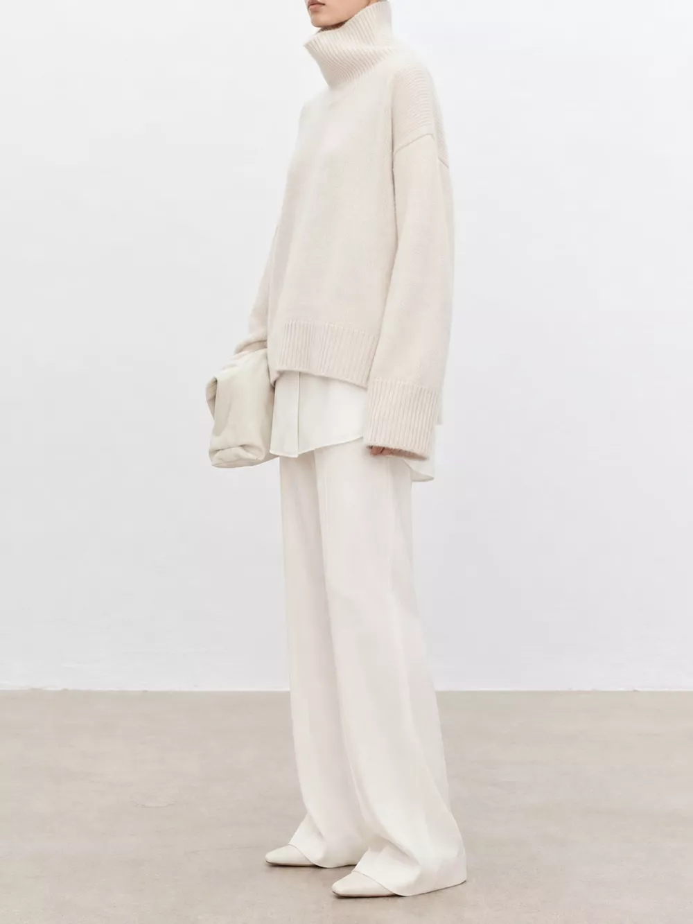 Oversized Turtleneck Wool Sweater, image 11