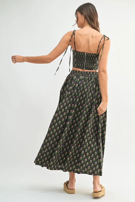 Floral Crop Top and Skirt Set, image 10