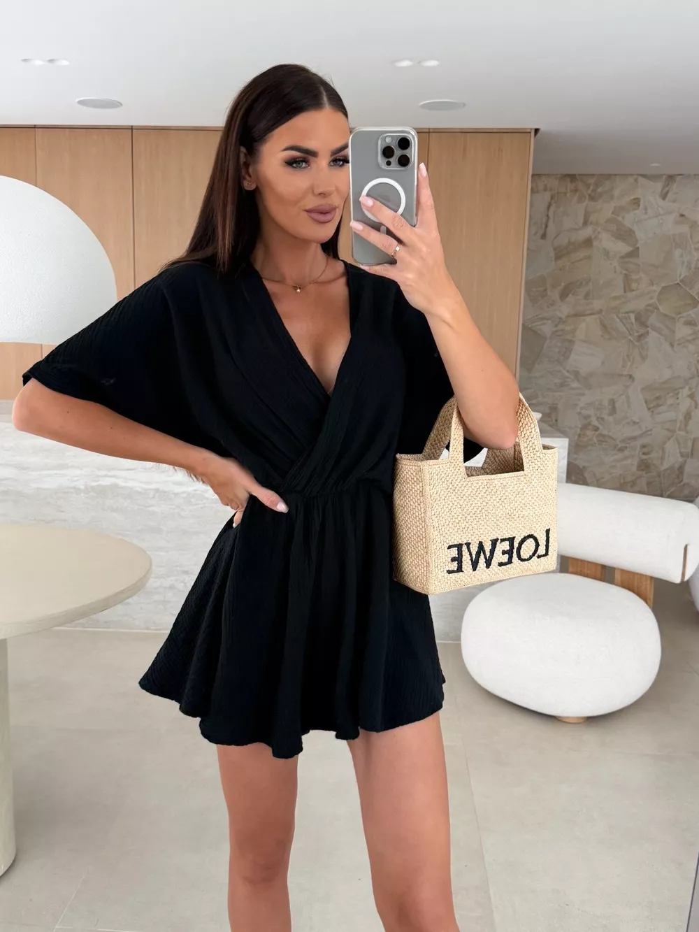 Surplice Short Sleeve Romper, image 8