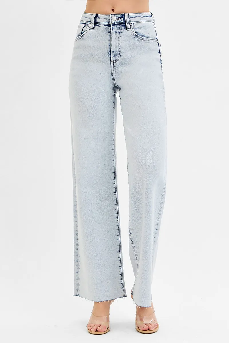 Full Size High Rise Wide Leg Jeans Plus Size, image 3