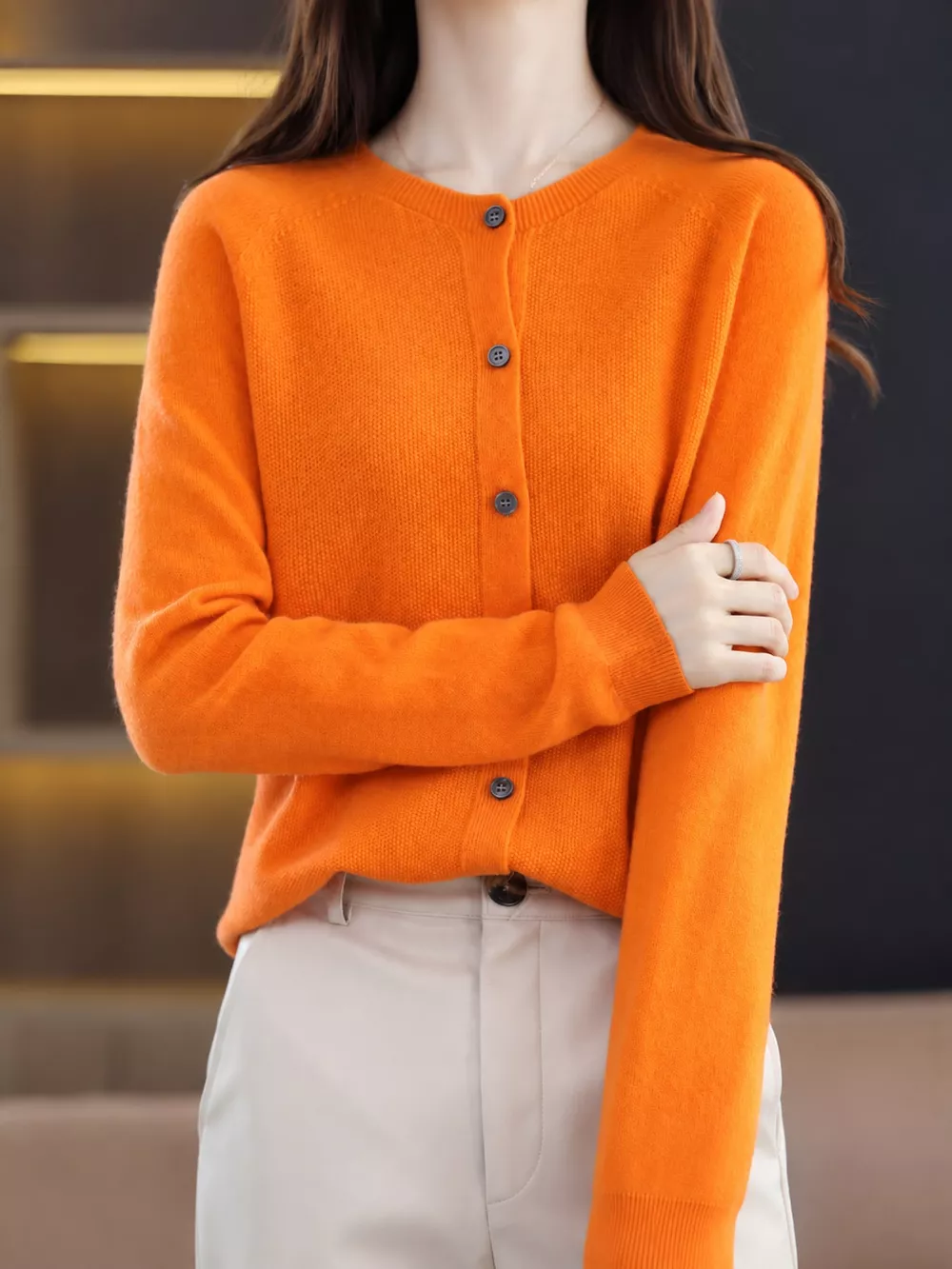 Button-Down Long Sleeve Cardigan, image 25
