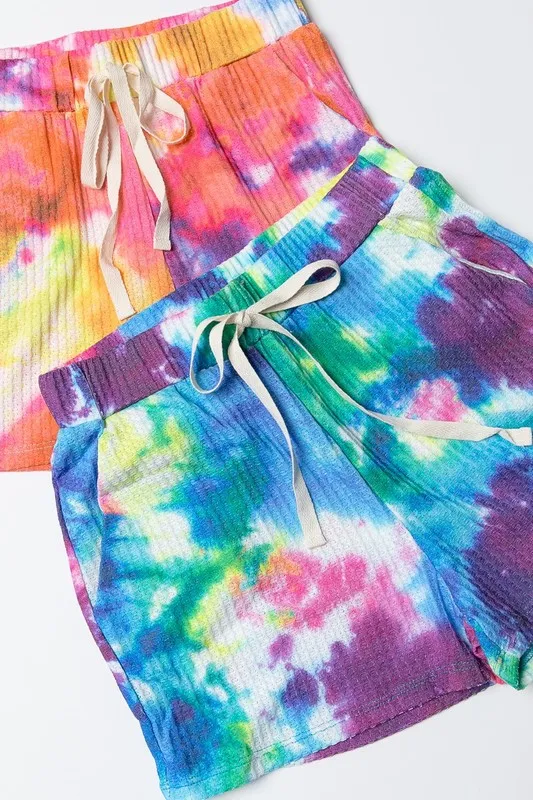 Tie Dye French Terry Casual Shorts, image 7
