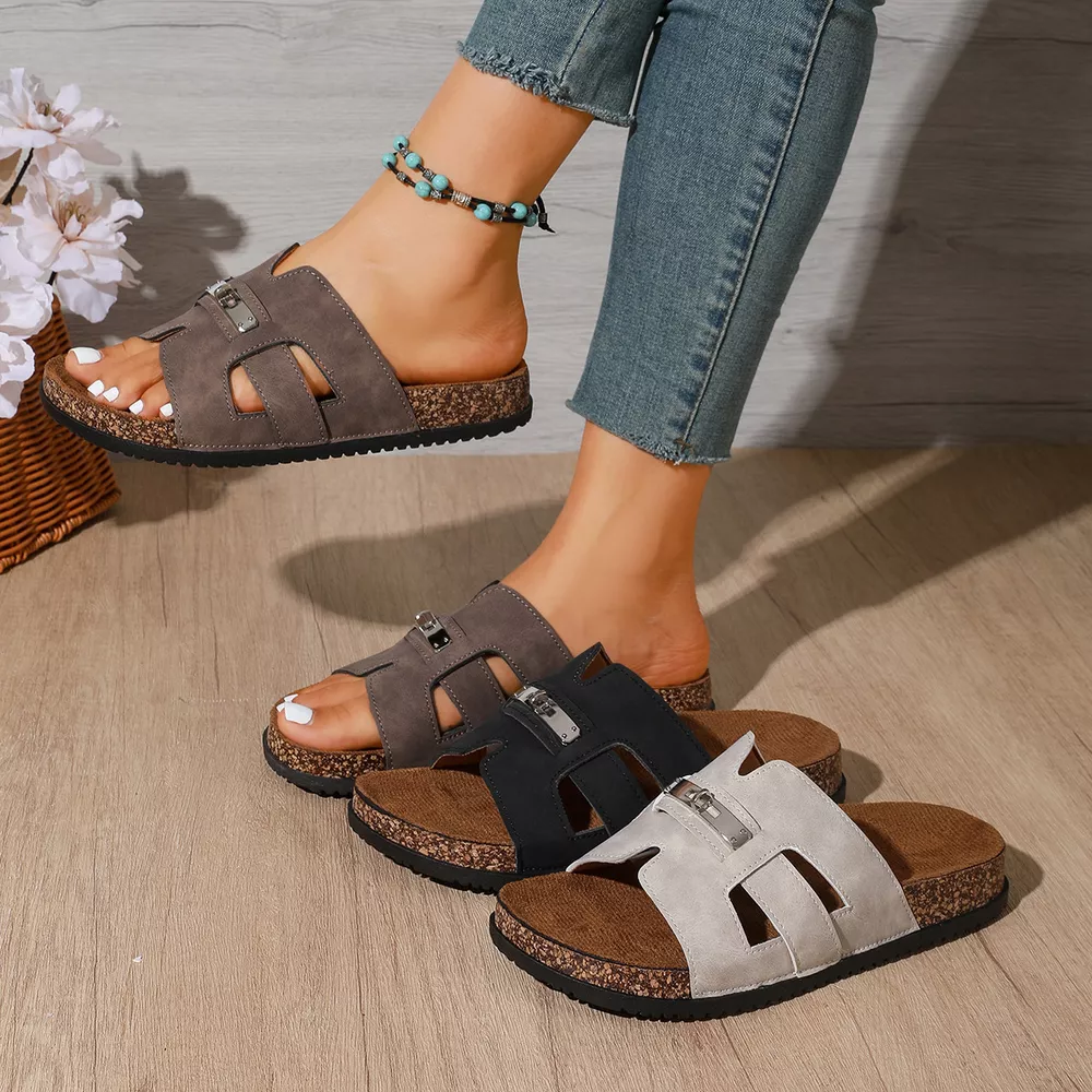 Open Toe Flats Sandals, image 2