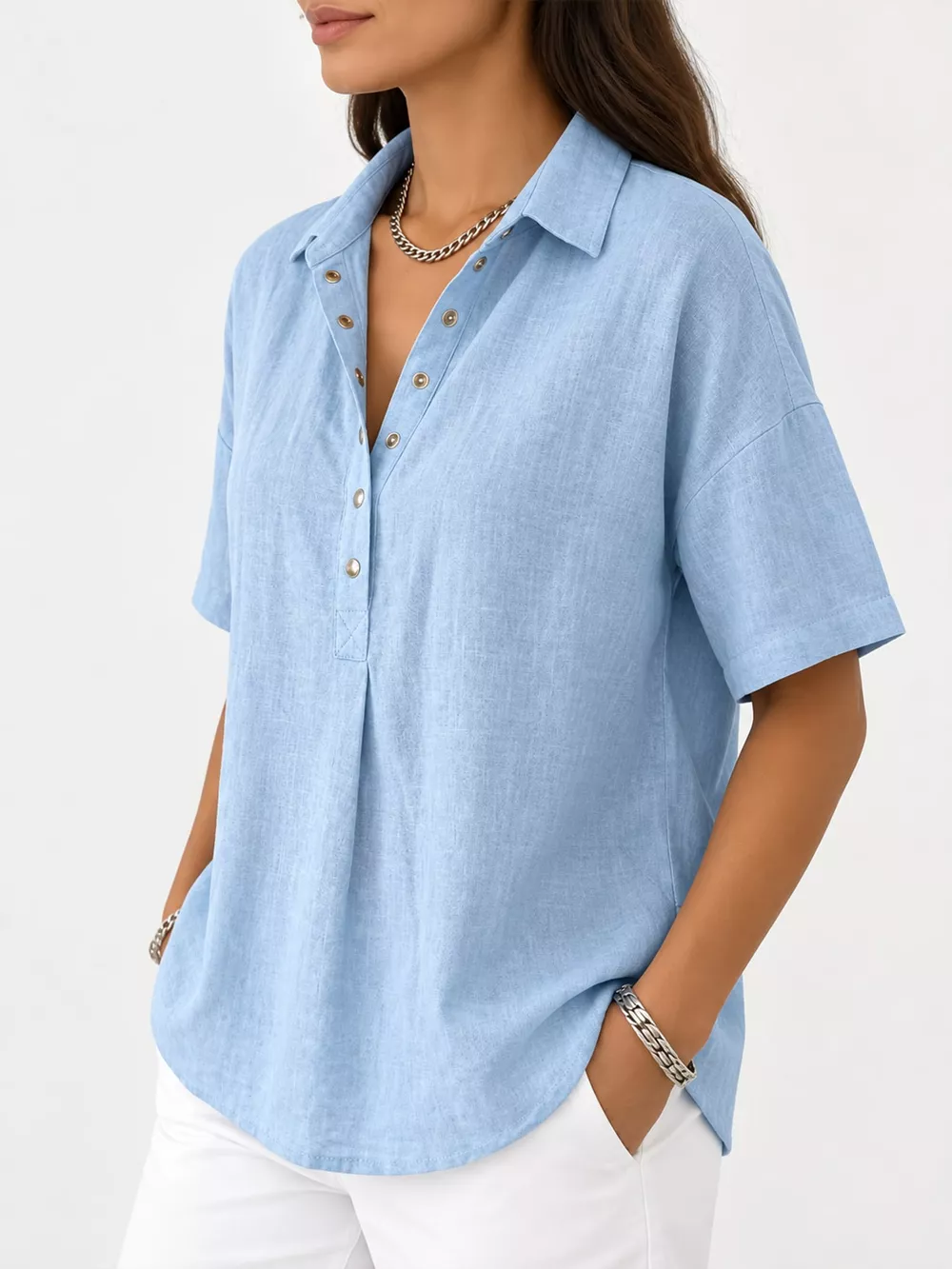 Snap Down Short Sleeve Shirt, image 16