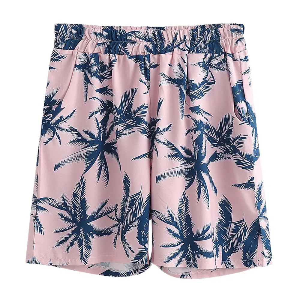 Men's Full Size Tropical Print Hawaiian Style Top and Shorts Set Plus Size, image 5